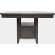 Manchester 54" Standard or Counter Height Dining Table with Storage in Grey
